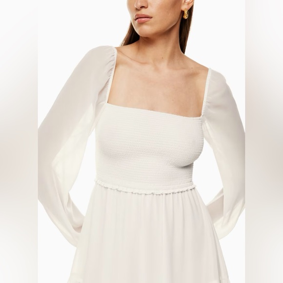 Aritzia Tempest Mini Dress - Birch Size Medium - Picture 3 of 5
